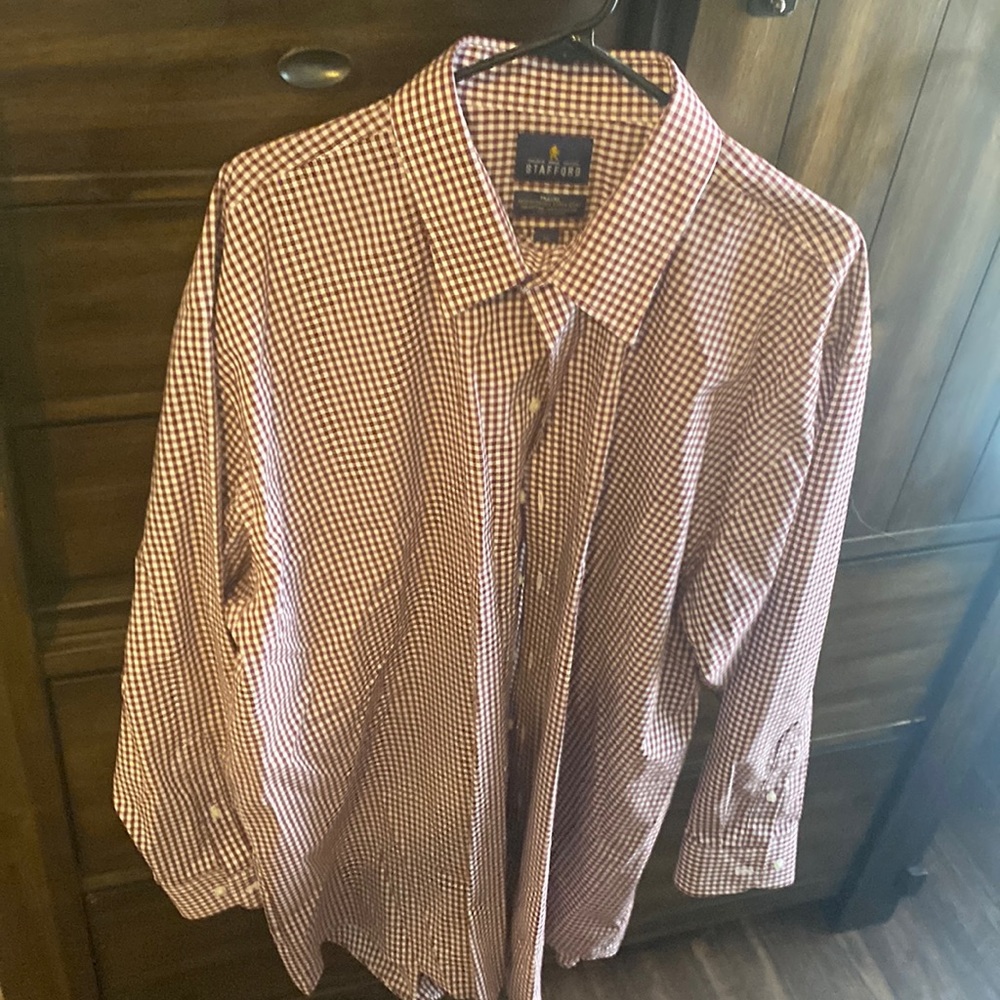 Martin and white mens button down shirt